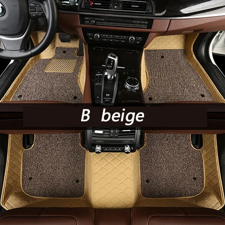B beige Пользовательские автомобильные коврики для honda accord 2003 2007- городской Джаз crv civic stream elysion spirior insight коврики для автомобилей - Название цвета: B beige