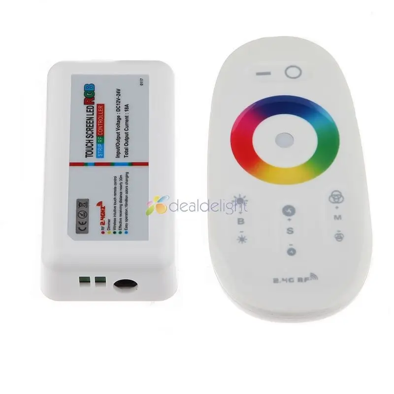 2 4G сенсорный экран с регулируемой яркостью светодиодный RGB дистанционный