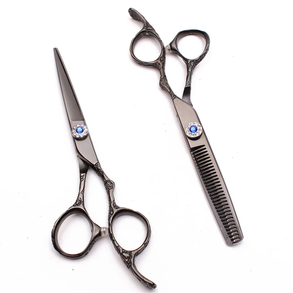 5.5&quot 16cm 440C Customized Logo Hairdresser's Shear Thinning Scissors Cutting Shears Plum Handle Professional Hair C9002 | Красота и
