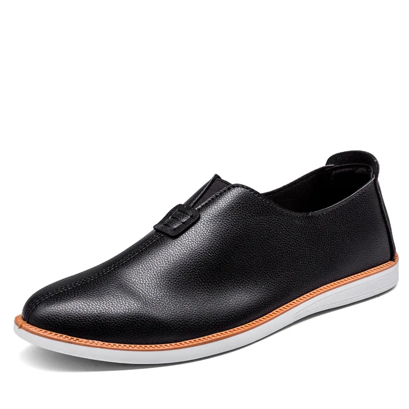 Мягкие мужские лоферы кожаная обувь высокого качества мокасины удобные слипоны