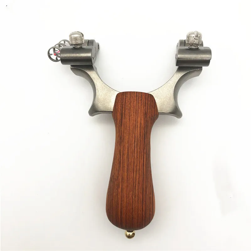 Slingshot из нержавеющей стали для охоты slingshot плоская кожаная Резиновая лента спорта