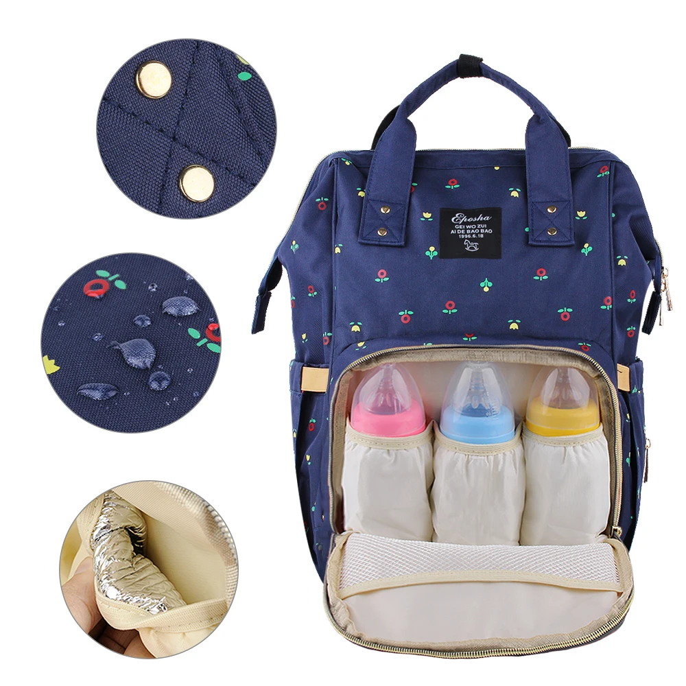 Сумки для подгузников с принтом Детская сумка мамы новые модные сумки цветами