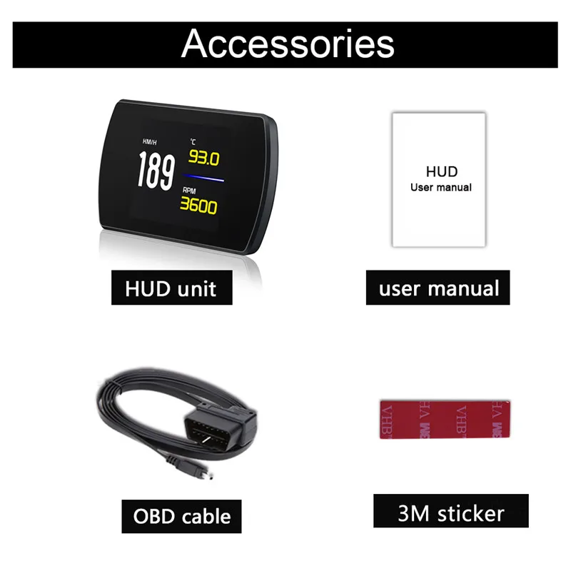 Автомобильный датчик OBD2 HUD Дисплей умный цифровой измеритель HD дисплей GPS