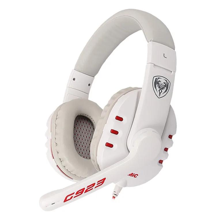 SOMiC G923 DJ наушники с глубоким басом, игровые наушники с микрофоном, гарнитура для компьютера, игры, музыка, повязка на голову, 3,5 мм