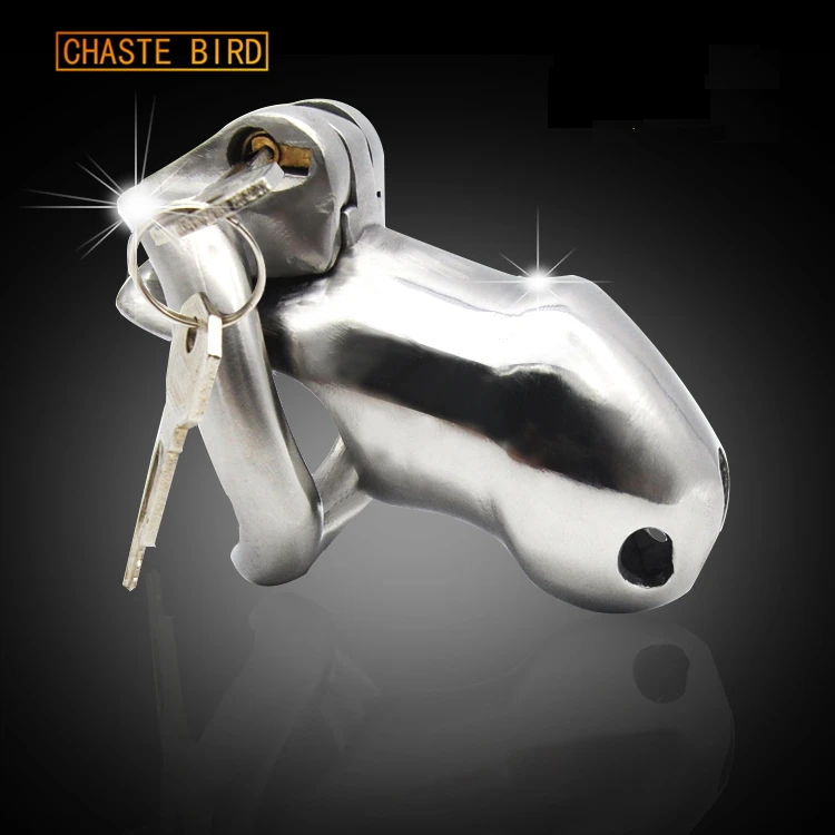 CHASTE BIRD Male 316L нержавеющая сталь роскошный благородный маленький размер клетка