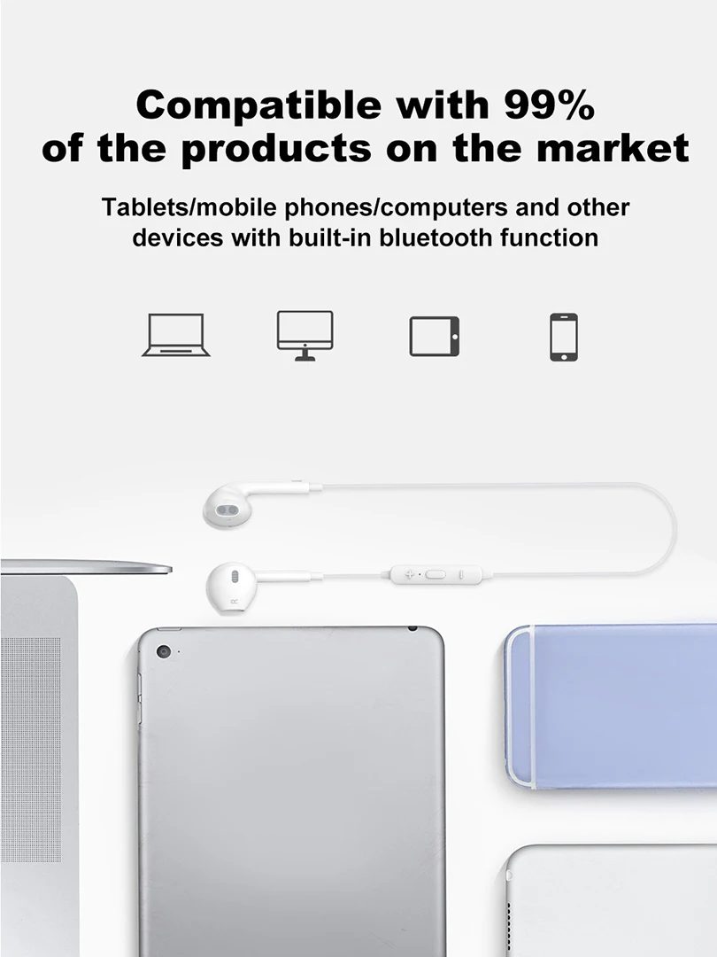 Mcdodo шейные Bluetooth наушники беспроводные с микрофоном Стерео Auriculares для