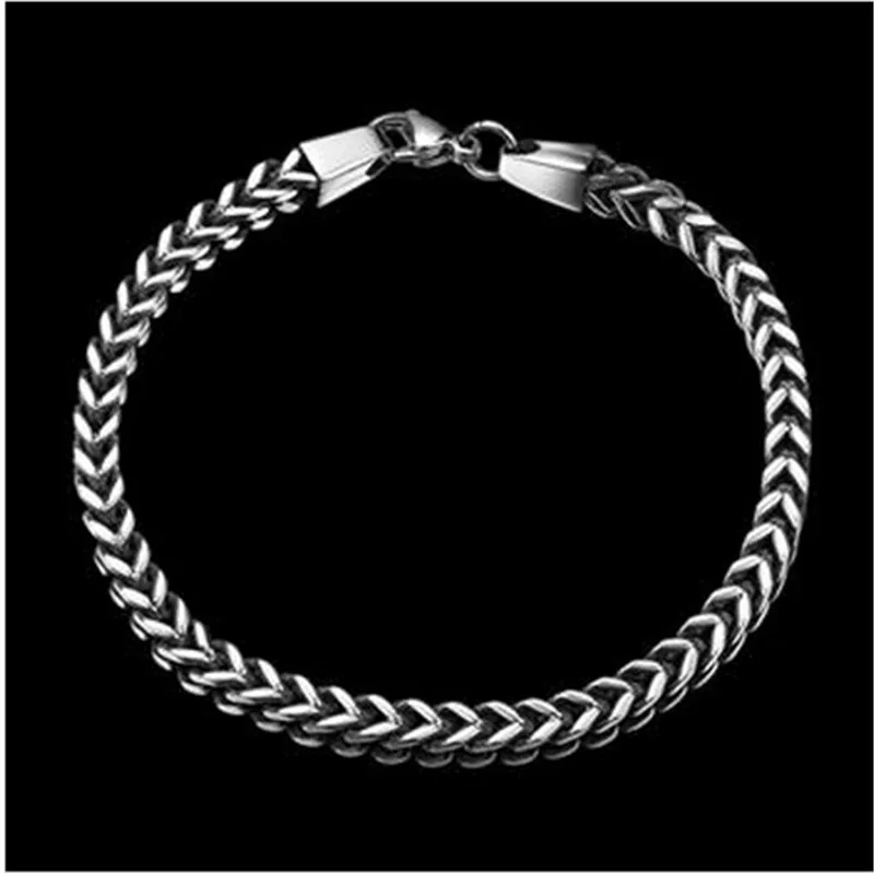 Модный двойной браслет из нержавеющей стали в европейском и американском