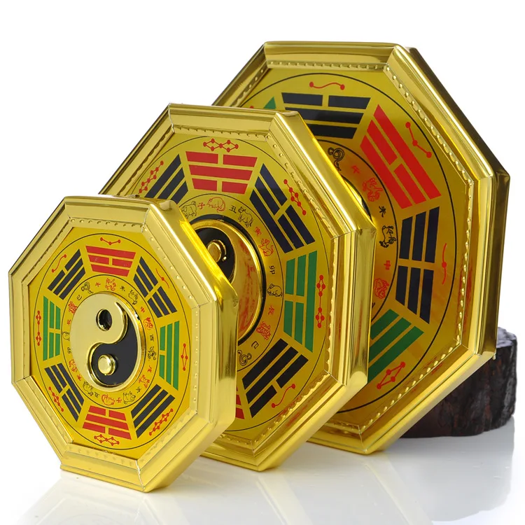 Зеркало с открысветильник Yin and Yang Bagua Вселенная из сплава со знаками Зодиака Тай
