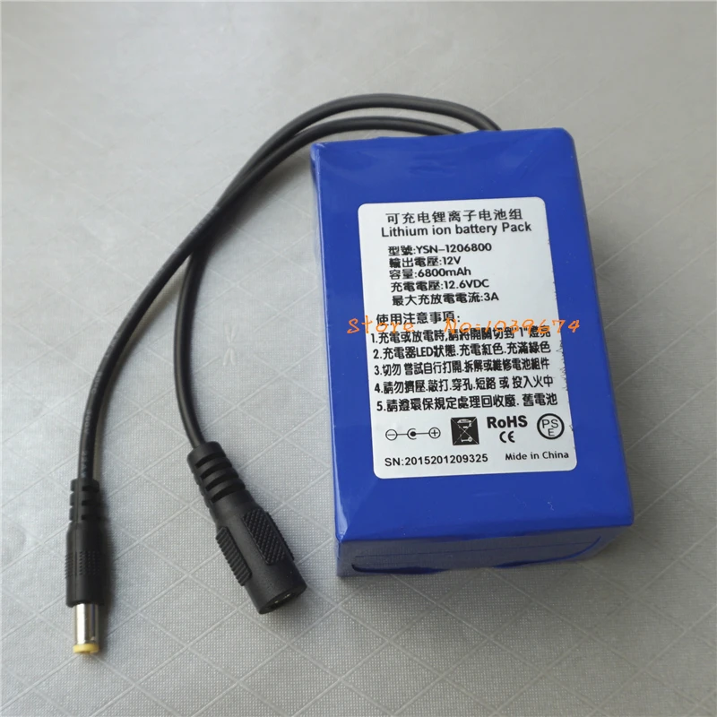 Пульт дистанционного управления 12V 6800MAH Li PL 3AH литий ионные аккумуляторы для банка