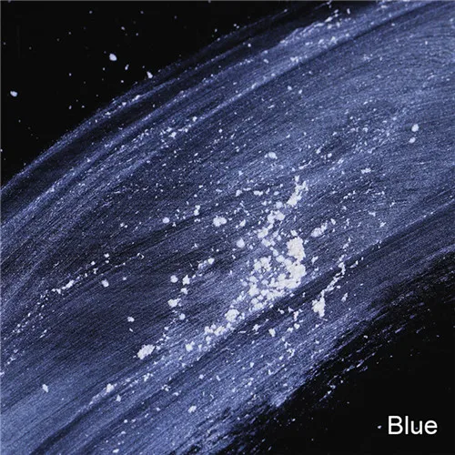 Blue 1 г/кор. Блестящий Порошок для ногтей Мерцающий, зеркальный розовый фиолетовый пигмент для ногтей 5 цветов Блестящий пылезащитный хромированный лак для ногтей - Цвет: Blue