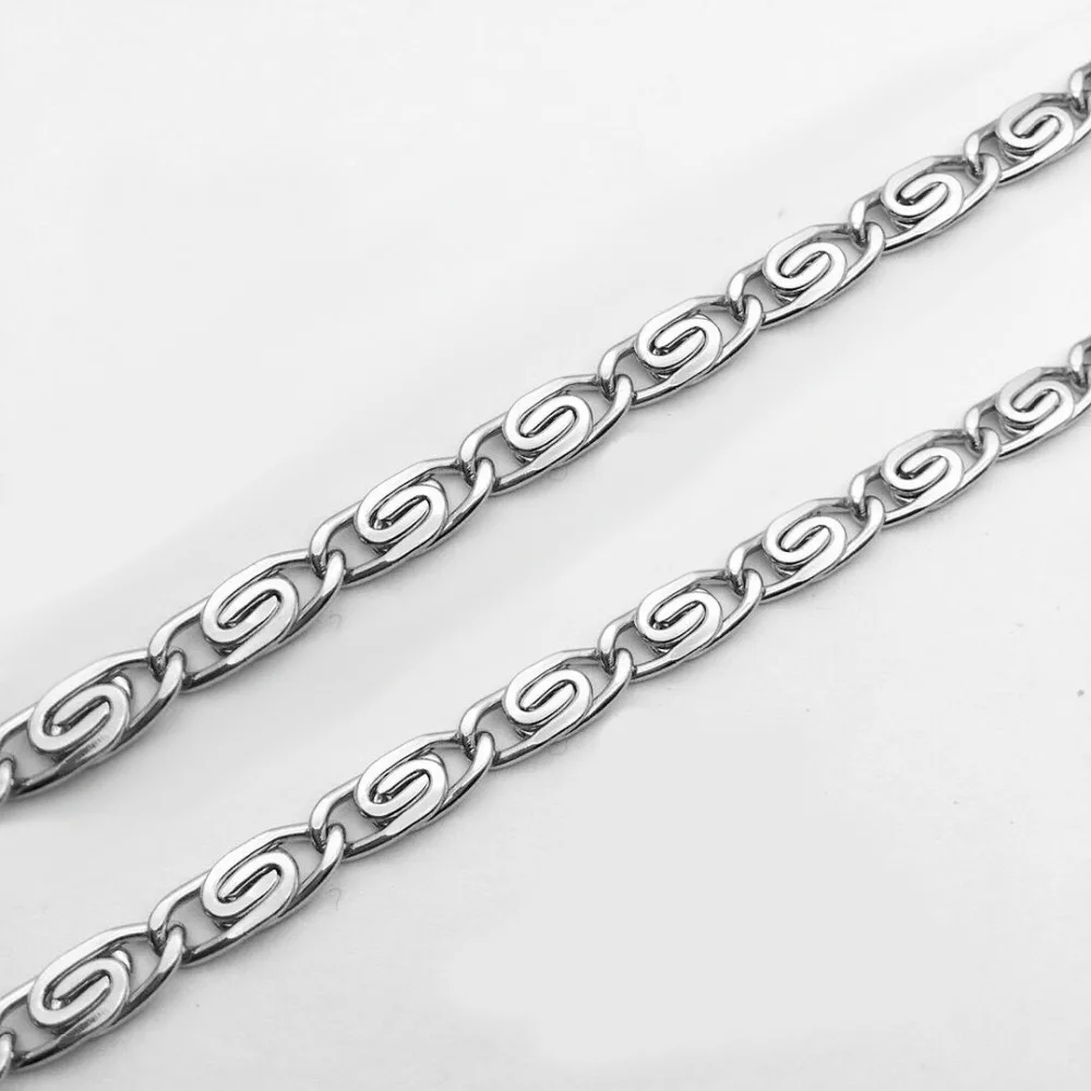 MxGxFam мужские длинные ожерелья из титановой стали 316L 50/60/70 см модные украшения не