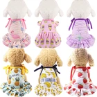 Пляжное платье для собак, платье для щенков, кошек, юбка для собак, жилет, летняя одежда для пары собак, одежда для домашних животных, чихуахуа