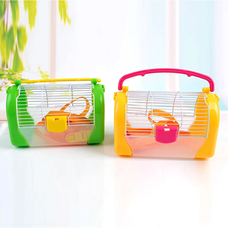 Портативная прозрачная пластиковая клетка для животных путешествий маленький
