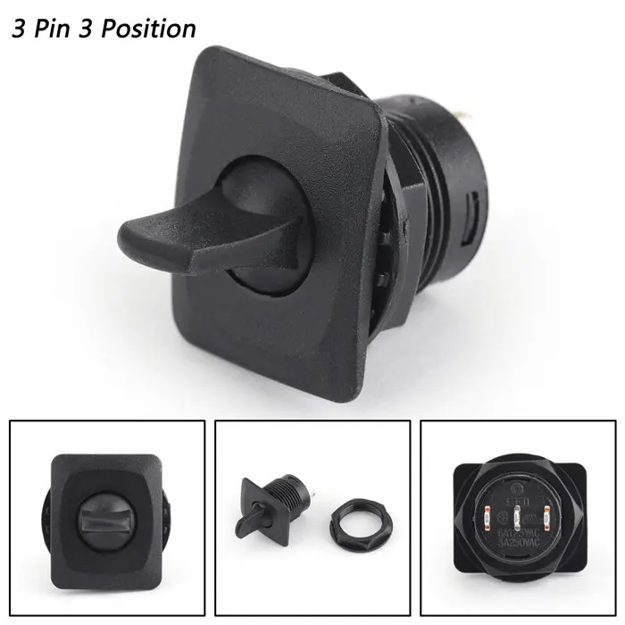 1PC R13-402I Areyourshop 1/4 шт. тумблер 2/3/4/6 Pin 2/3 позиции 6A/125VAC 3A/250VAC 10A/125VAC 6A/250VAC переключатели разъемы - Цвет: 1PC R13-402I
