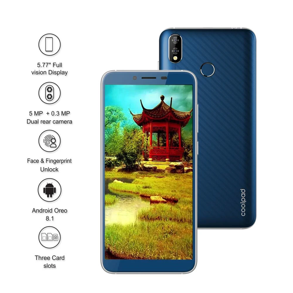 Смартфон Coolpad MEGA 5, 5,77 дюймов, 18:9, ips, 3 Гб ОЗУ, 32 Гб ПЗУ, MTK6739, разблокировка лица, отпечаток пальца, Android Oreo 8,1, 3000 мАч