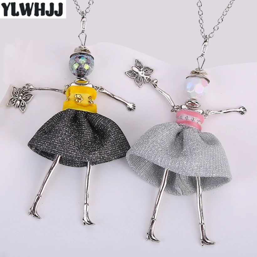 Женское Кукольное платье YLWHJJ Брендовое ожерелье с подвеской ручной работы для