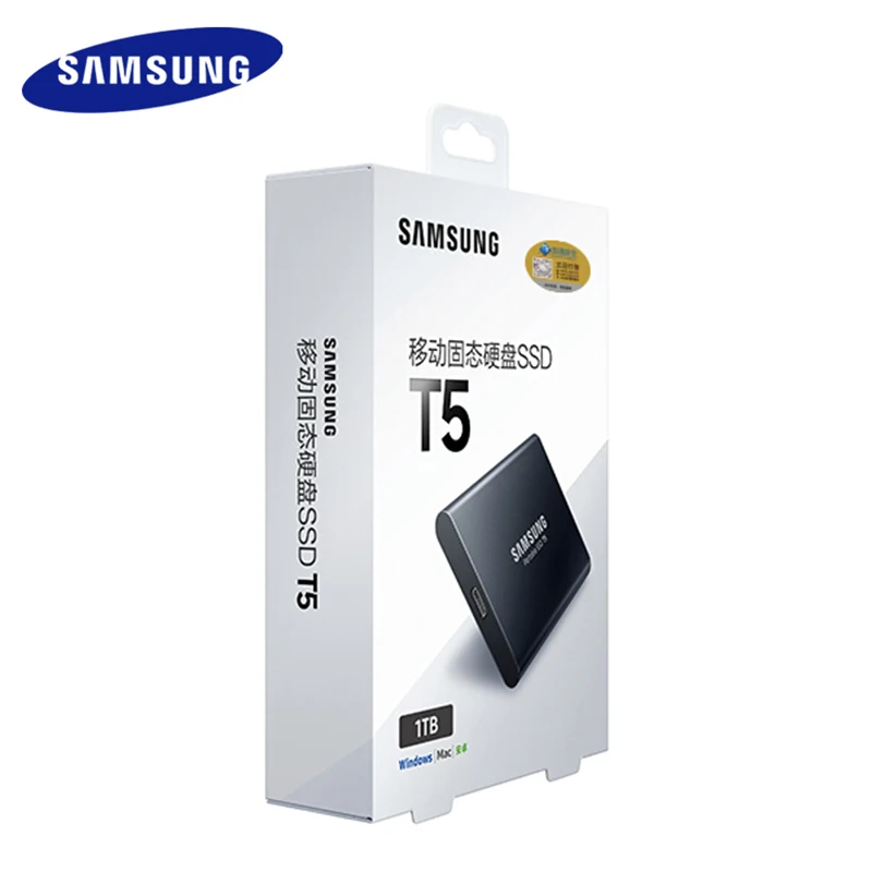 Твердотельный накопитель SAMSUNG T5 внешний SSD 500 Гб ТБ USB3.1 Gen2 2 ТБ|Внешние SSD| |