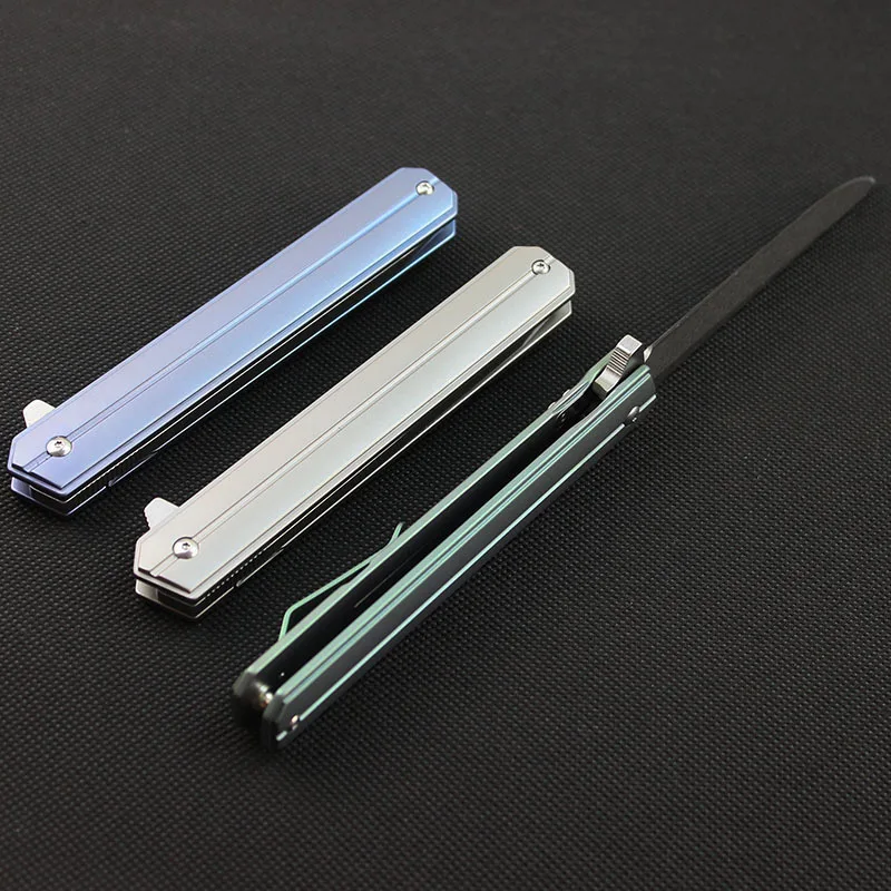 Новое поколение командир D2 TC4 titanium Подшипник Система Tactical мульти инструменты карман Ножи Открытый Отдых Охота выживания Ножи