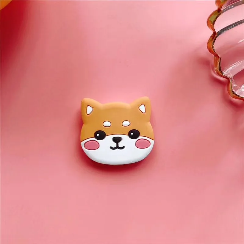 C 10 шт./лот мультфильм 3D силиконовая подставка для мобильного телефона держатель аксессуары для планшета подставка для iphone samsung huawei стент вечерние сувениры - Цвет: C