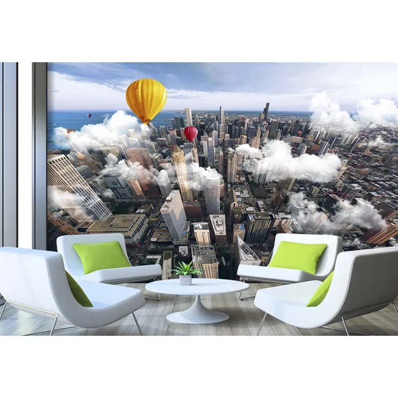 3D обои фото высокое качество стереоскопического окна высокой посадкой вид на