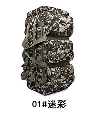 01 camouflage 90L большая емкость камуфляжная сумка для альпинизма, сумка для багажа, сумка для путешествий, рюкзак для палатки, сумка без рамки A5108 - Цвет: 01 camouflage