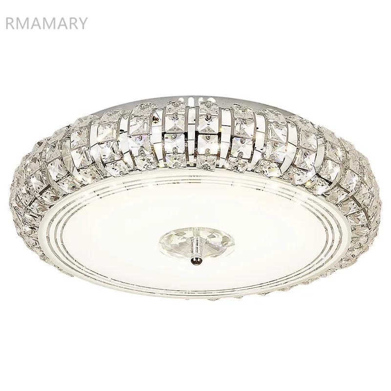 Простой Современный хрустальный потолочный светильник RMAMARY светодиодный