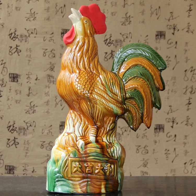 

pottery Chicken Rooster living room decorations Home decoration gift crafts the most favorable auspices casamento pet cozinha