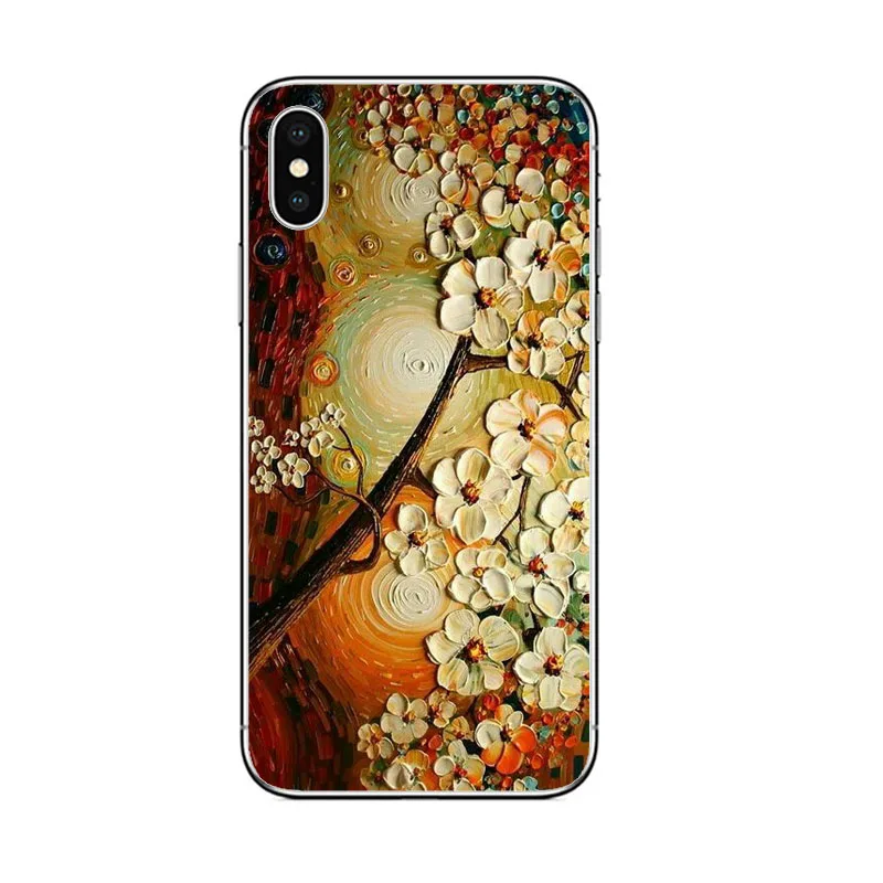 TPU Чехол для телефона с рисунком Ван Гога, мягкий ТПУ чехол для iphone 8, 7, 6 PLUS, 5 X, XR, XS, MAX, 6 S, 5S, SE, чехол для портретов Ван Гога, s - Цвет: TPU