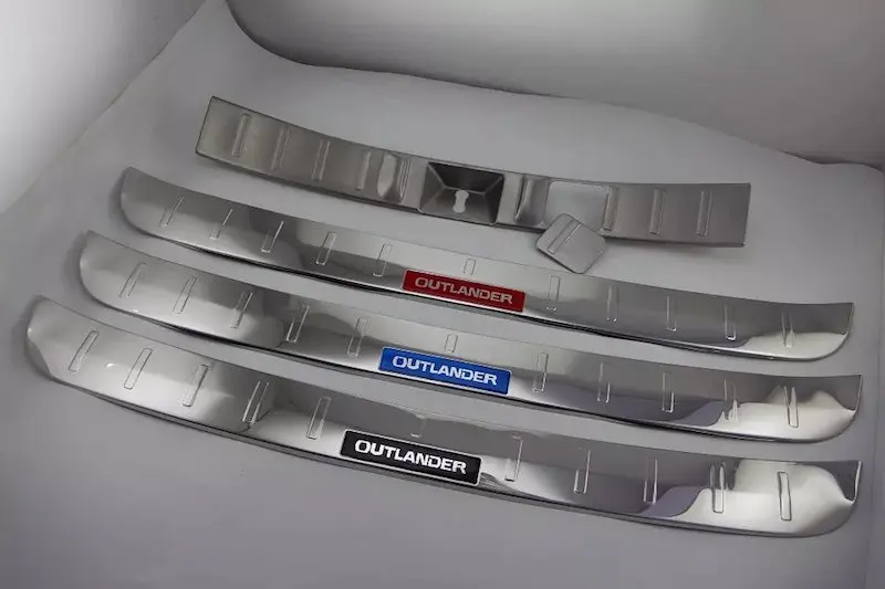 Для Mitsubishi Outlander защита заднего бампера задний порог Накладка из нержавеющей стали аксессуары для стайлинга автомобилей