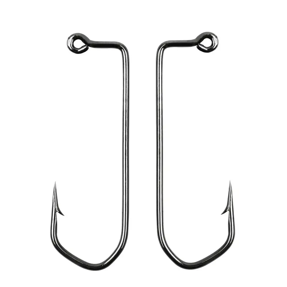 200 шт./лот, рыболовные крючки Aberdeen Jig из высокоуглеродистой стали, рыболовный крючок с колючей спинкой, 90 градусов, для крючка, червячная приманка, крючок