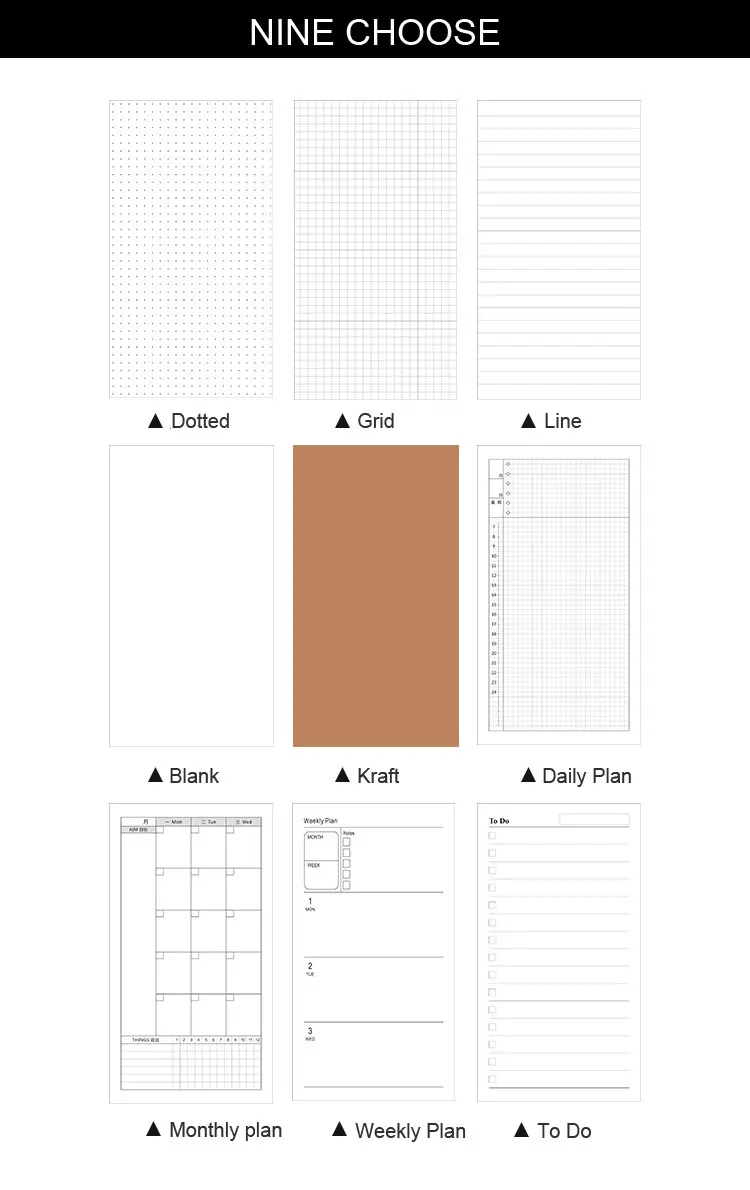 Dilosbu bullet journal записная книжка pape дорожный журнал с мраморной кожаной обложкой ежедневник мини-блокнот для путешественников записная книжка