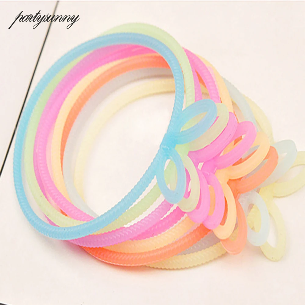 12 шт./лот Мода Световой браслет кролик/кошачьими ушками Корона ABC bow конта mulitcolor