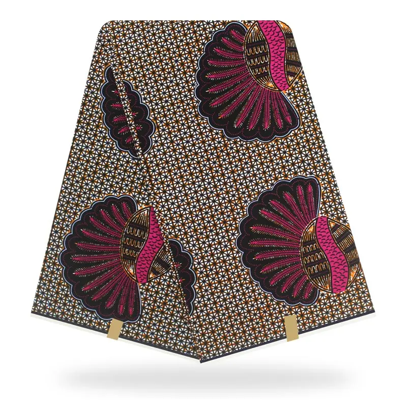 Красный цвет настоящий хлопок воск африканская печатная ткань 100% нигерийский