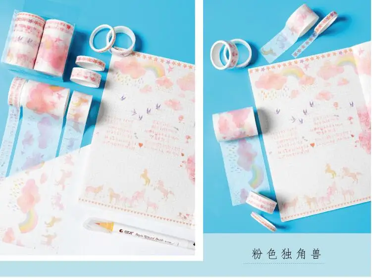 7 рулонов/Набор Ретро Ван Гог amous масляными красками лента для декорации Washi DIY планировщик дневник в стиле Скрапбукинг Маскировочная клейкая лента, наклейка героя из мультфильма