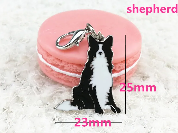 2 шт./лот Пудель Pet кулон из нержавеющей стали pet dog tag собак Цепочки и ожерелья подвеска Хаски Тедди Чихуахуа брелок изделия Сумка - Окраска металла: 12