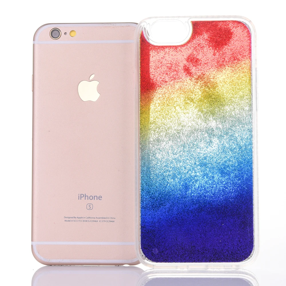 Gradient Rainbow Case For iphone 7 8 Plus 7plus Soft TPU Colorful Cases Fundas Phone iPhone 6 S Back Cover |