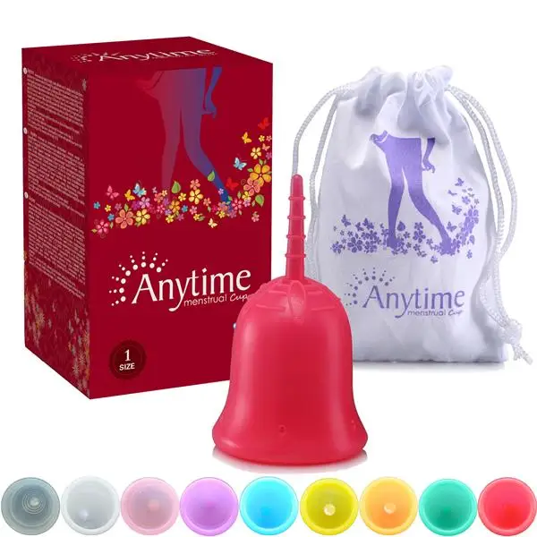 

300Pcs Safe and Soft Reusable Medical Grade Silicone Menstrual Cup Feminine Hygiene Product Lady Menstruation Copo AMCRD