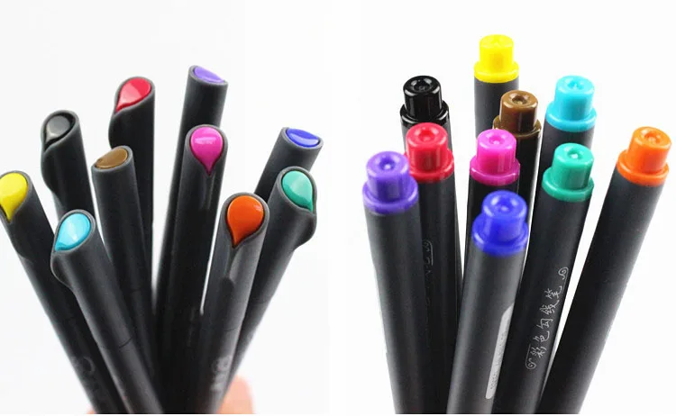 Набор цветных ручек Fineliner ручки для рисования с тонким вкладышем 0 38 мм