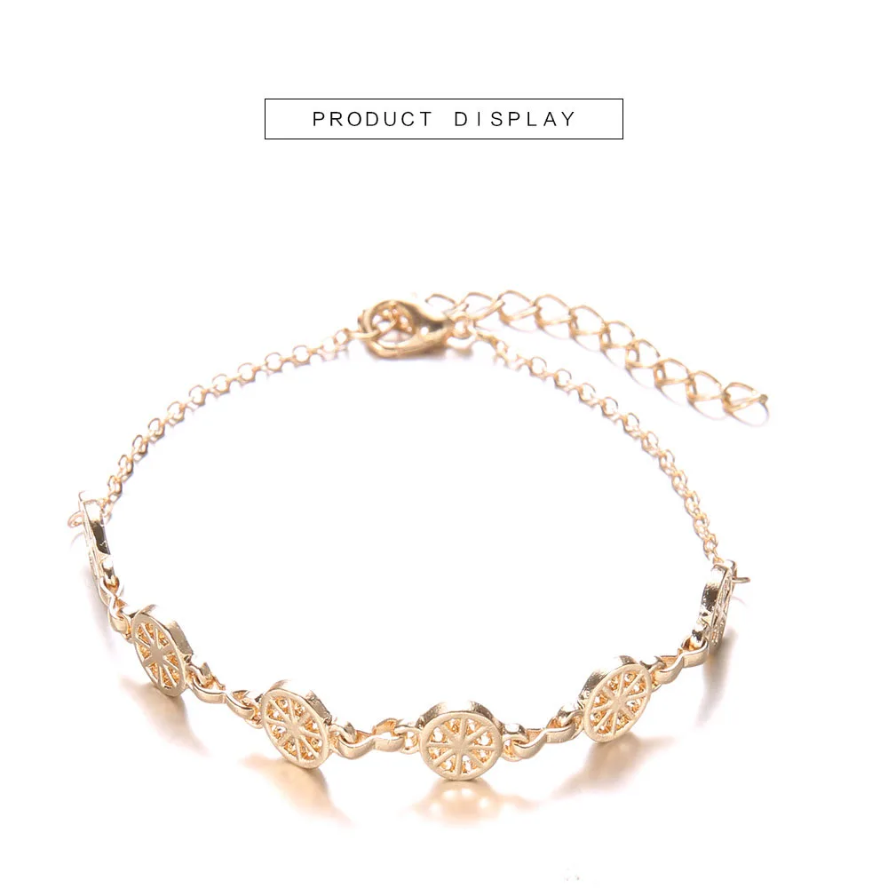 4 шт. популярный браслет в западном стиле из сплава имитация бусин простой милый