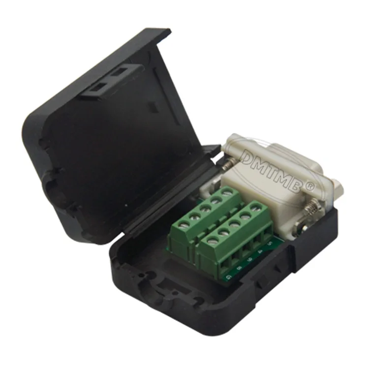 Золотая пластина DB9 COM RS232 женский разъем с задней стороной винтовой винт гайка