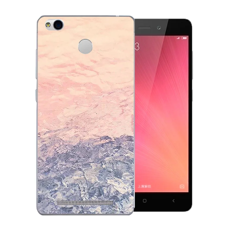 For Xiaomi Redmi 3 Pro Phone Case 3S Color Stone Pattern Soft Silicon Slim Back Cover 5.0 inch for Prime Funda |