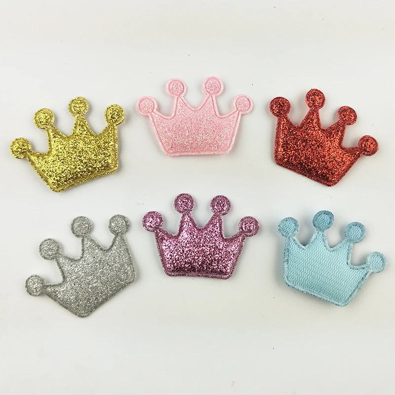 24 шт. в форме короны блестящие аппликации Kawaii для повязки на голову мягкие одежды