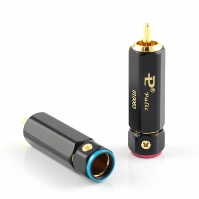 4 шт. Palic высококачественный Позолоченный разъем RCA соединитель A/V | Электроника