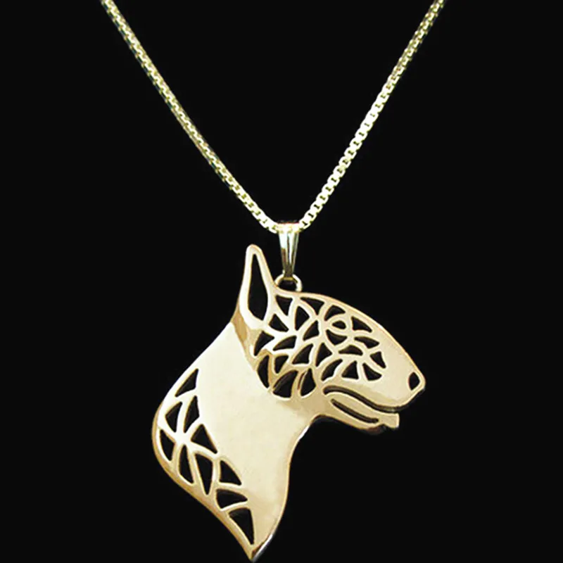 Pit Bull кулон в форме терьера ожерелья для женщин мужчин серебро/золото цвет