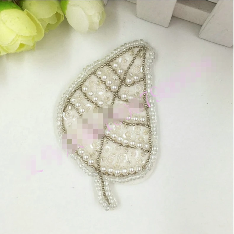 Seahorse fish leaves Rhinestones beaded brooch patches applique sew on beading qpplique clothes shoes bags decoration patch DIY | Дом и сад
