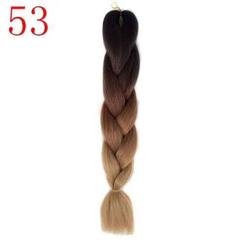 Зеленый MERISIHAIR, 24 дюйма, Омбре, розовый, блонд, красный, синий, плетеные волосы, синтетические, вязанные волосы для наращивания, огромные косички, прически - Цвет: Зеленый