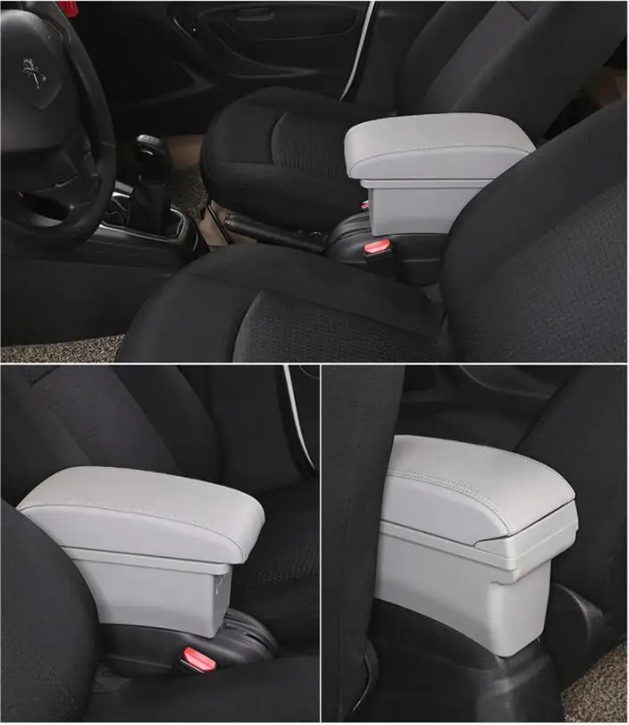 Для Citroen C-Elysee peugeot 301 подлокотник коробка для хранения с интерфейсом USB