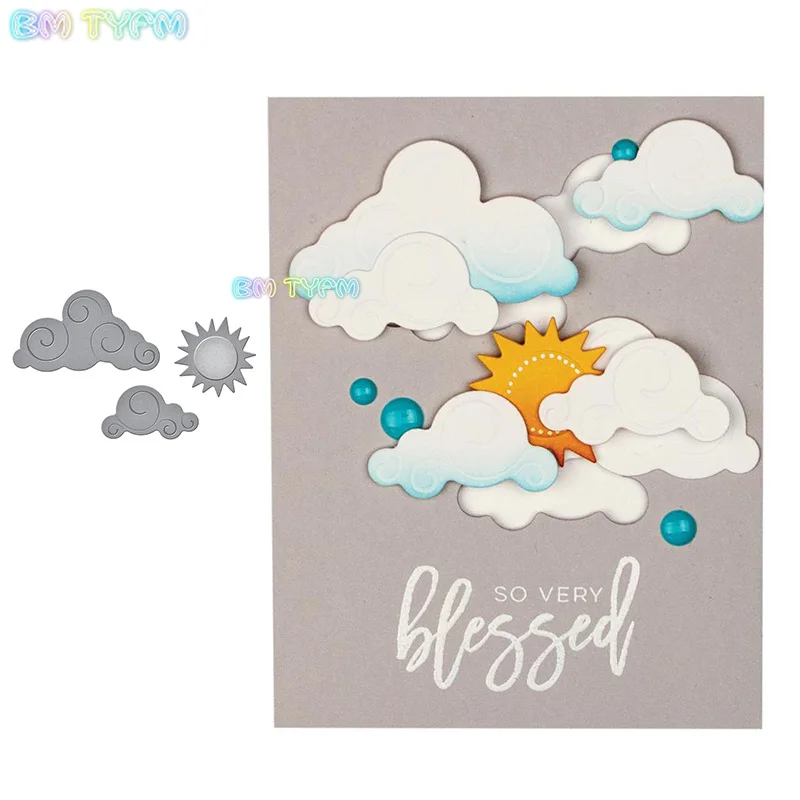 BM Sun cloud металлические режущие штампы Новинка 2018 DIY Скрапбукинг альбом