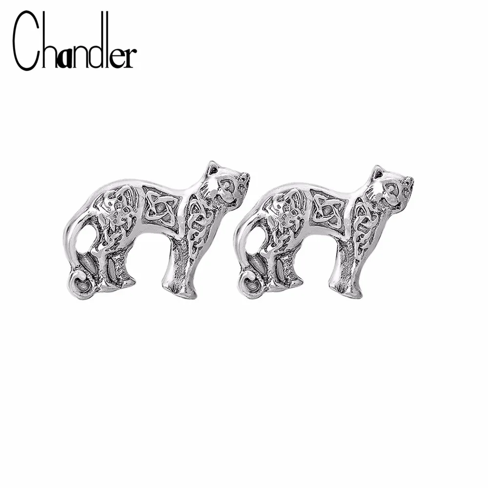 Серьги кошки Chandler Celti для мужчин викинги животные драгоценности мужские