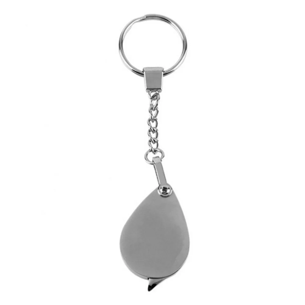 Карманная Лупа складной карманный 10X увеличительное стекло объектив с брелком